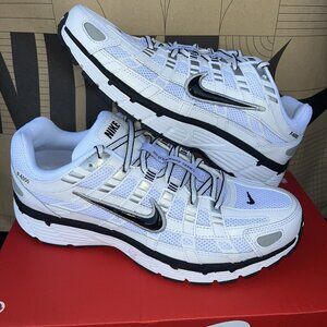 NEW Nike P-6000 Premium 'White/Metallic Silver' CD6404-107 Men Size 11.5